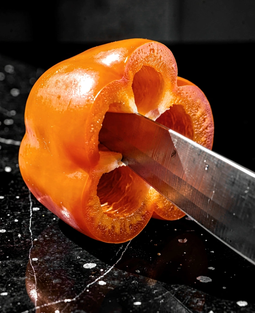 Ingredientes frescos procesados con precisión